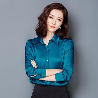 Silk Long-sleeve Shirt