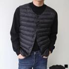 Two-way Snap-button Padded Vest