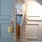 Floral Patterned Robe Cardigan