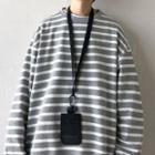 Long-sleeve Striped Round Neck Pullover