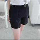 Elastic Waist Shorts Black - One Size