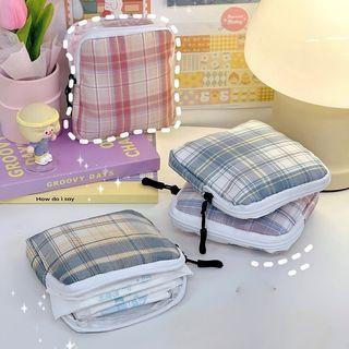 Plaid Sanitary Pouch