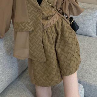 Printed Shorts Shorts - Coffee - One Size