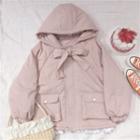 Hood Padded Jacket Pink - One Size