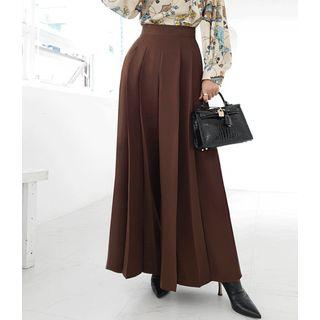 Pleated Wide-leg Skort