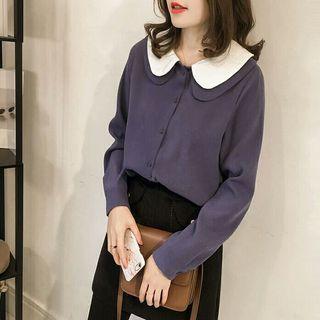 Long-sleeve Layered Collared Dress