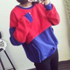 Two-tone Pocketed Pullover