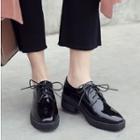 Lace-up Patent Oxfords