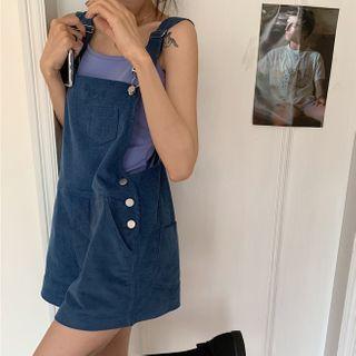 Corduroy Jumper Shorts / Camisole Top