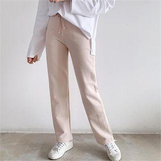 Drawstirng-wasit Pants
