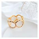 Hoop Alloy Ring Gold - One Size