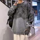 Paisley Print Two-tone Sweater