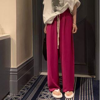 Plain Sweatpants Dragon Fruit - One Size