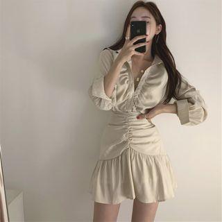 Puff-sleeve Top / Mini Skirt