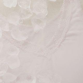 Lace-trim Silky Tank Top