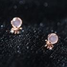 Astronaut Faux Crystal Sterling Silver Earring