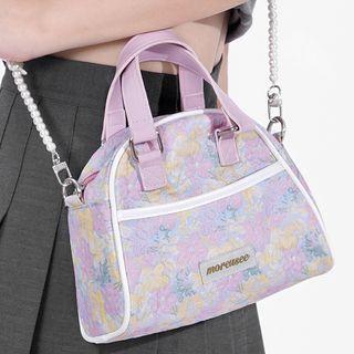 Floral Boston Bag Pink - One Size