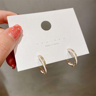 Rhinestone Half-hoop Earring