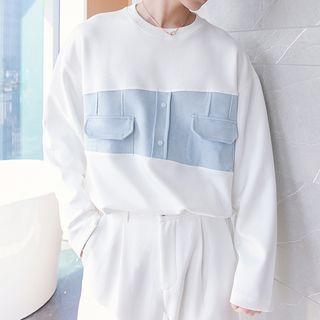 Panel Pocketed Sweatshirt