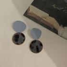 Leopard Print Disc Earring / Clip-on Earring