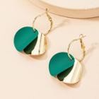 Hoop Drop Earring E1124 - 1 Pair - Gold - One Size