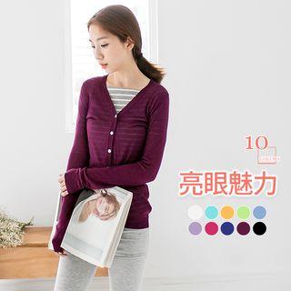Stretchy V-neck Cardigan