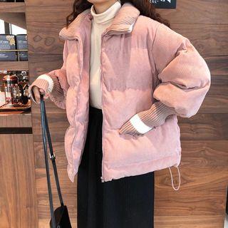 Padded Corduroy Zip Jacket