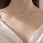 Sterling Silver Necklace Xl0139 - Silver - One Size