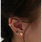 Alloy Butterfly Earring 1 Pair - Gold Plating - Silver Steel Earring - Gold - One Size