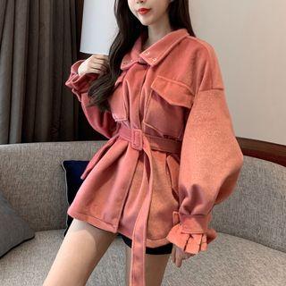 Wool Jacket With Belt