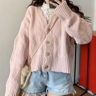 Mock Neck Lace Top / Cardigan