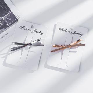 Polished Metal Bow Hair Clip