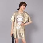 Print Loose-fit Short-sleeve Dress