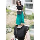 Lace Cap-sleeve Top