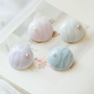 Pearl Ceramic Brooch