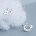 Whale Stud Earring 1 Pair - Silver - One Size