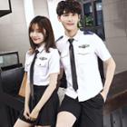 Couple Matching Pilot Short-sleeve Shirt