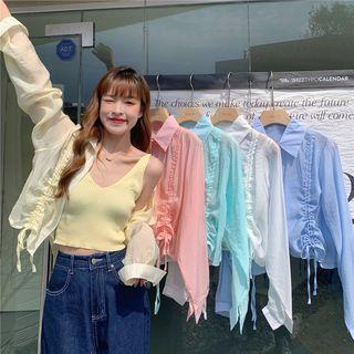 Drawstring Shirt / V-neck Tank Top