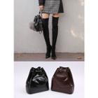 Chain-strap Snake-print Backpack