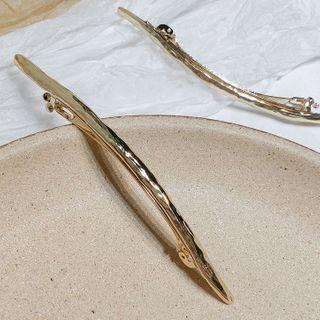 Alloy Bar Hair Clip Gold - One Size