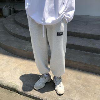 Plain Applique Sweatpants