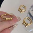 Bow Alloy Ring Gold - One Size