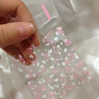 Heart Print Bakery Packing Bag