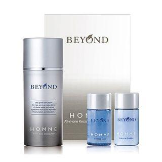 Beyond - Homme All-in-one Recovery Set: Essence 100ml + Balance Toner 30ml + Emulsion 30ml 3pcs
