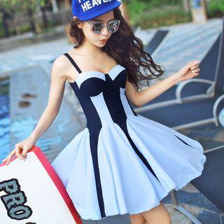Panel Strap Swimdress