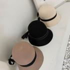 Grosgrain-trim Wool Cloche Hat