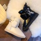 Platform Faux Fur-lined Short Snow Boots