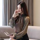 Long-sleeve Iridescent Top