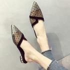 Sheer Pointy Mules