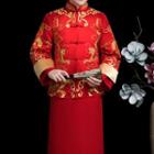 Traditional Chinese Wedding Set: Top + Maxi Gown